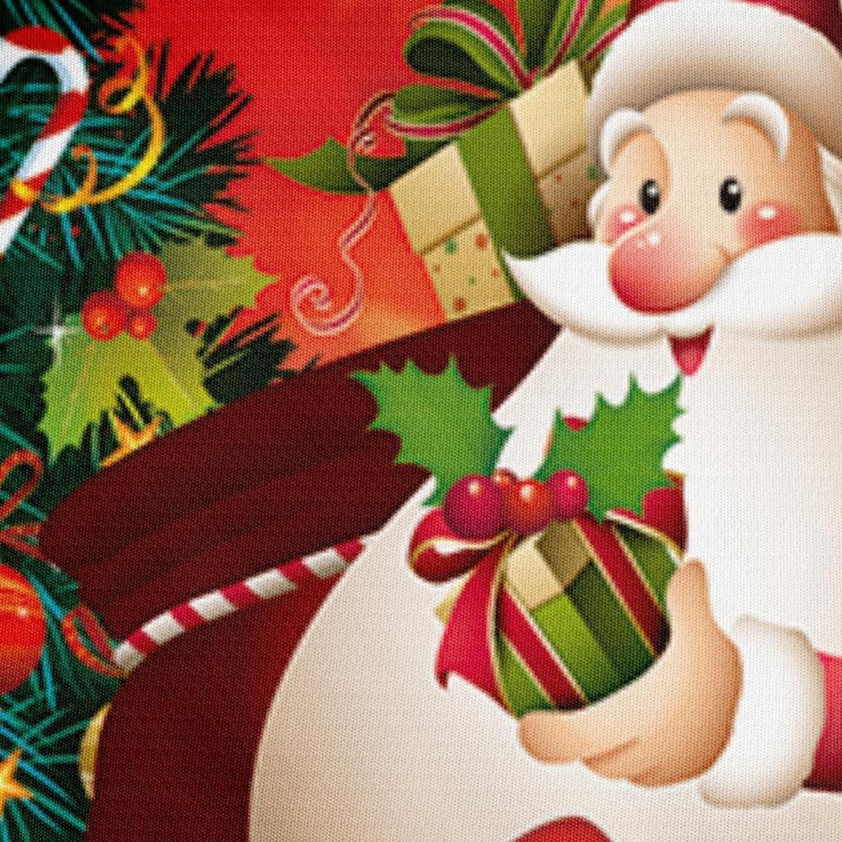 Weihnachts Bettwäsche Set 155x220 Rot Grün 3-teilig für Kinder