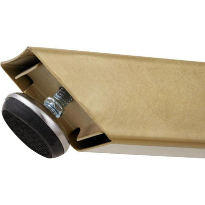 Moderner runder Esstisch weiß+gold, 100cm – für Küche & Wohnzimmer
