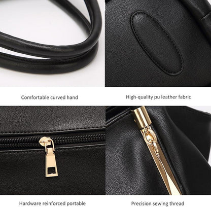 Damen Handtasche PU Leder Shopper Schultertasche Elegant Wasserdicht für Arbeit