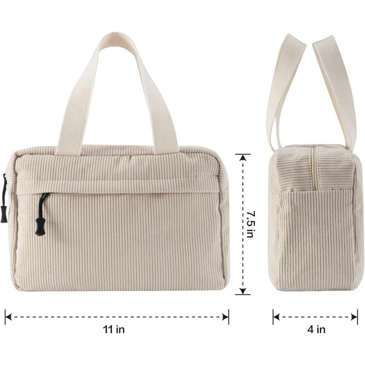Jiliyote Kulturtasche Cord Damen Groß Kosmetiktasche Make-up Tasche Erdbeere