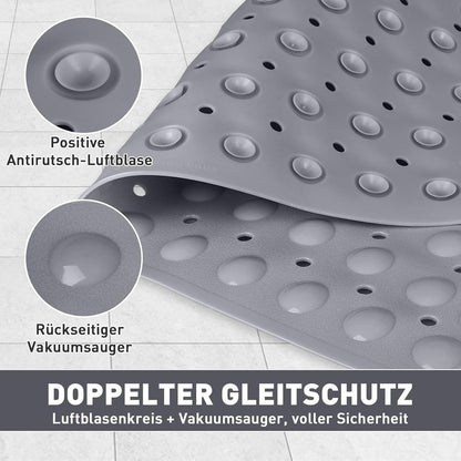 Rutschfeste Duschmatte Eckig 54x54 cm mit Saugnäpfen