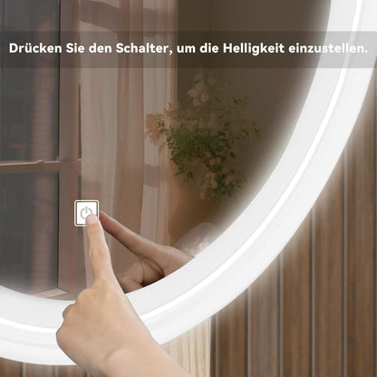 YU Schminktisch LED-Spiegel 4 Schubladen 1 Schrank Stuhl 3