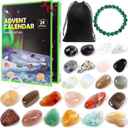 Adventskalender 2024 Edelsteine 24 Tage Mädchen Jungen