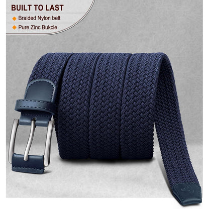 Flechtgürtel Herren Stretchgürtel verstellbar Antique Blue