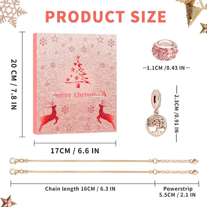 Adventskalender 2024 Mädchen Schmuck Craft Armband Kit 24