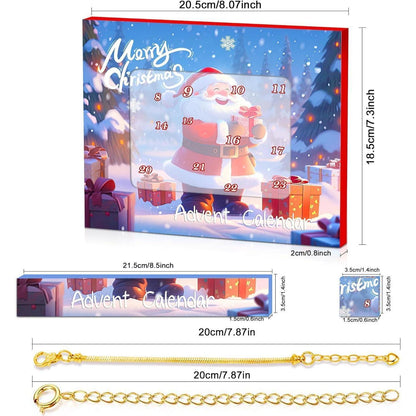 24-tägiger Weihnachts-Countdown-Kalender für Kinder mit