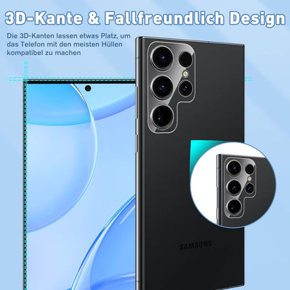 Schutzfolie Panzerglas Samsung S24 Ultra 2 Stück Kamera Displayschutz