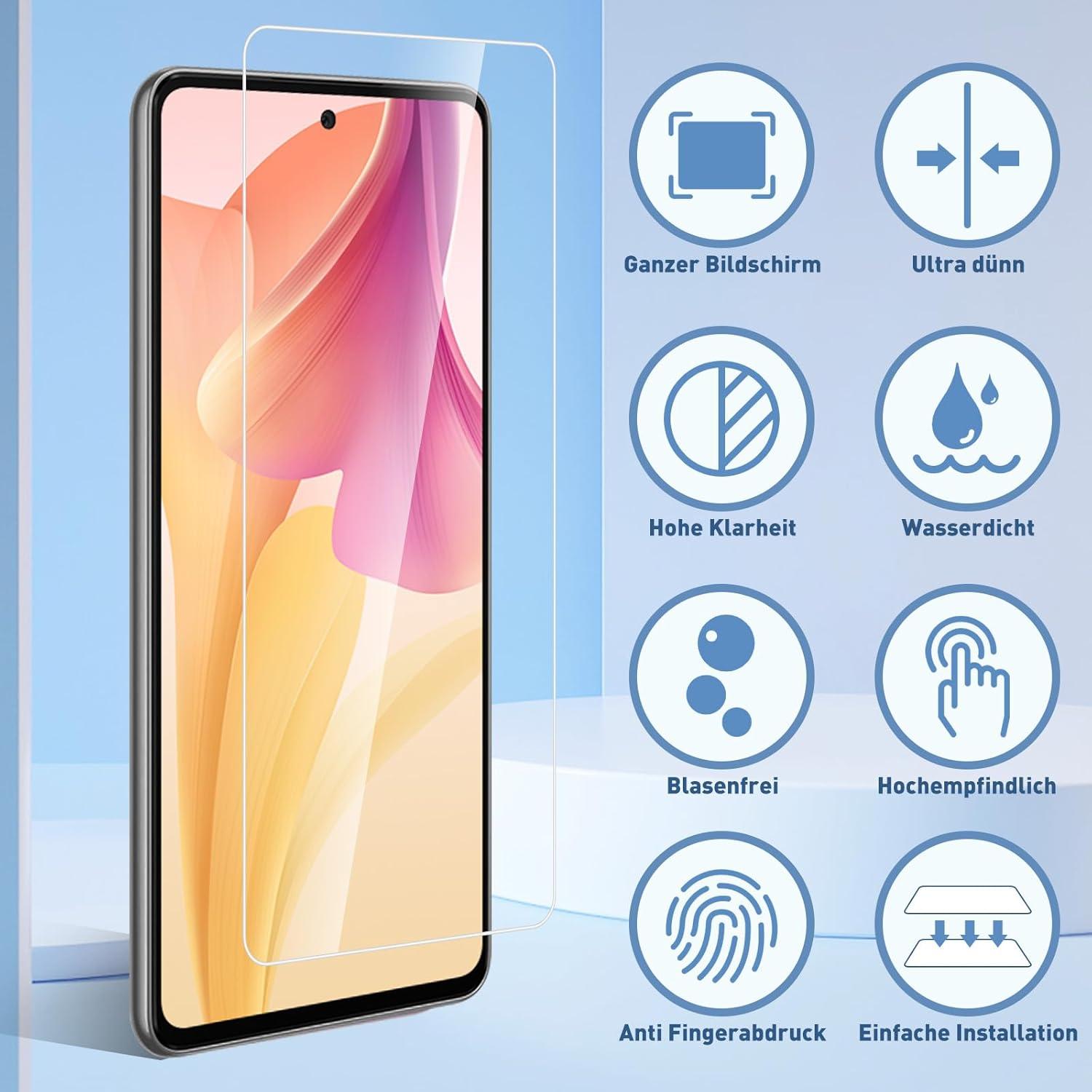 Gehärtete Schutzfolie Panzerglas Samsung Galaxy A71/A72 2er Set