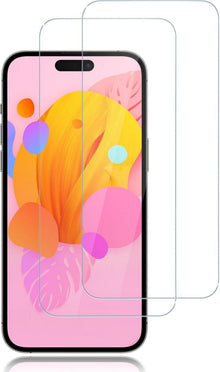 Panzerfolie für iPhone 15 Pro, 9H Gehärtetes Glas, 2er Pack