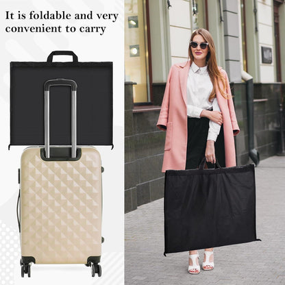 Kleidersack Lang 180cm, 2 Stück, Atmungsaktiv, Staubdicht, Schwarz