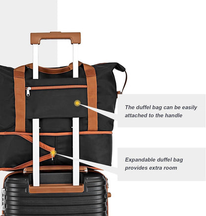 Joyway Kofferset ABS Hartschale Trolley TSA-Schloss Schwarz 5tlg