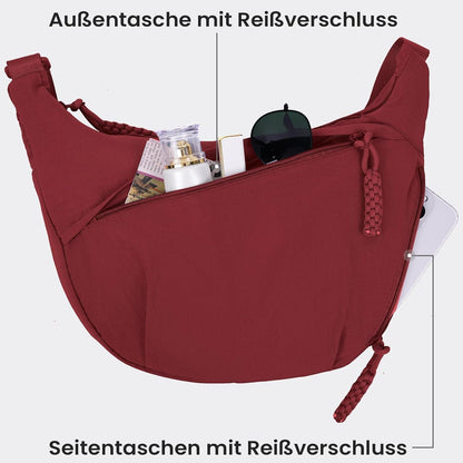 Nylon Umhängetasche Crossbody Bag Damen Half Moon