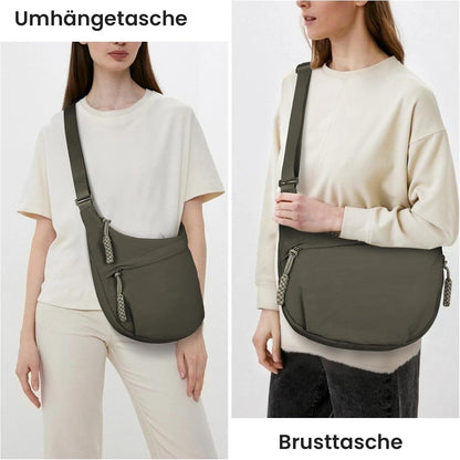 Nylon Halbmond Umhängetasche Crossbody Bag Damen Schultertasche