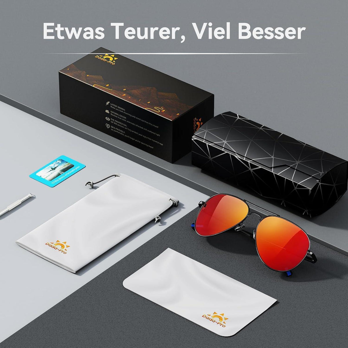 Piloten Sonnenbrille Herren Damen Polarisiert Metall Retro UV400