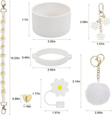 Stanley Cup Zubehör Set - Silikon Stiefel Griff Riemen Straw