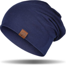 Damen Herren Beanie Mütze aus Baumwolle, dünn und atmungsaktiv