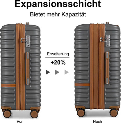 Joyway ABS Hartschalen Kofferset mit TSA Schloss, 4 Rollen