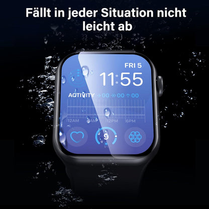 2er-Pack Apple Watch SE/6/5/4 Schutzfolie 40mm - Full Screen Panzerfolie 7H - Blasenfrei & Kratzschutz Transparent