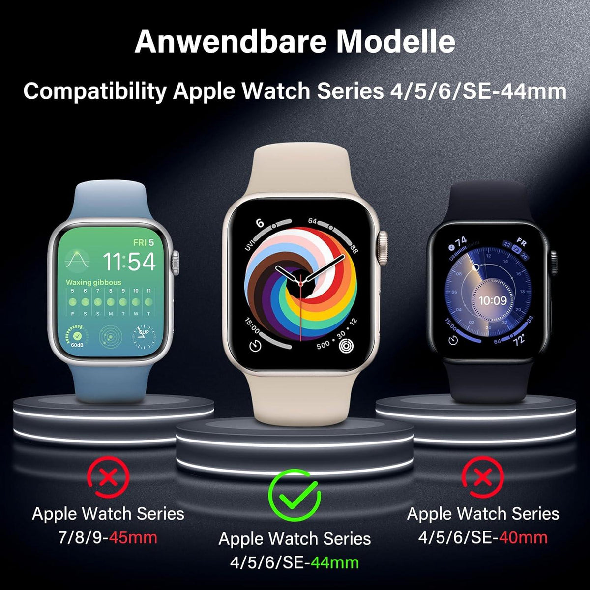 Panzerfolie Apple Watch SE/6/5/4 44mm - Kratzschutz