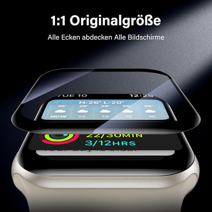 Panzerfolie 2er Pack Apple Watch SE/6/5/4 44mm Vollabdeckung