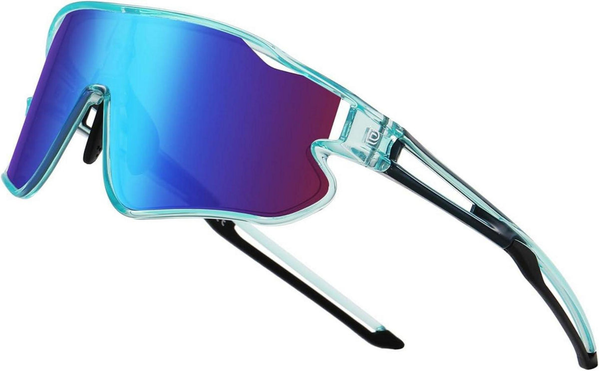 Kinder Sport Sonnenbrille UV400 Baseball TR90 Rahmen DK268 Blue Black