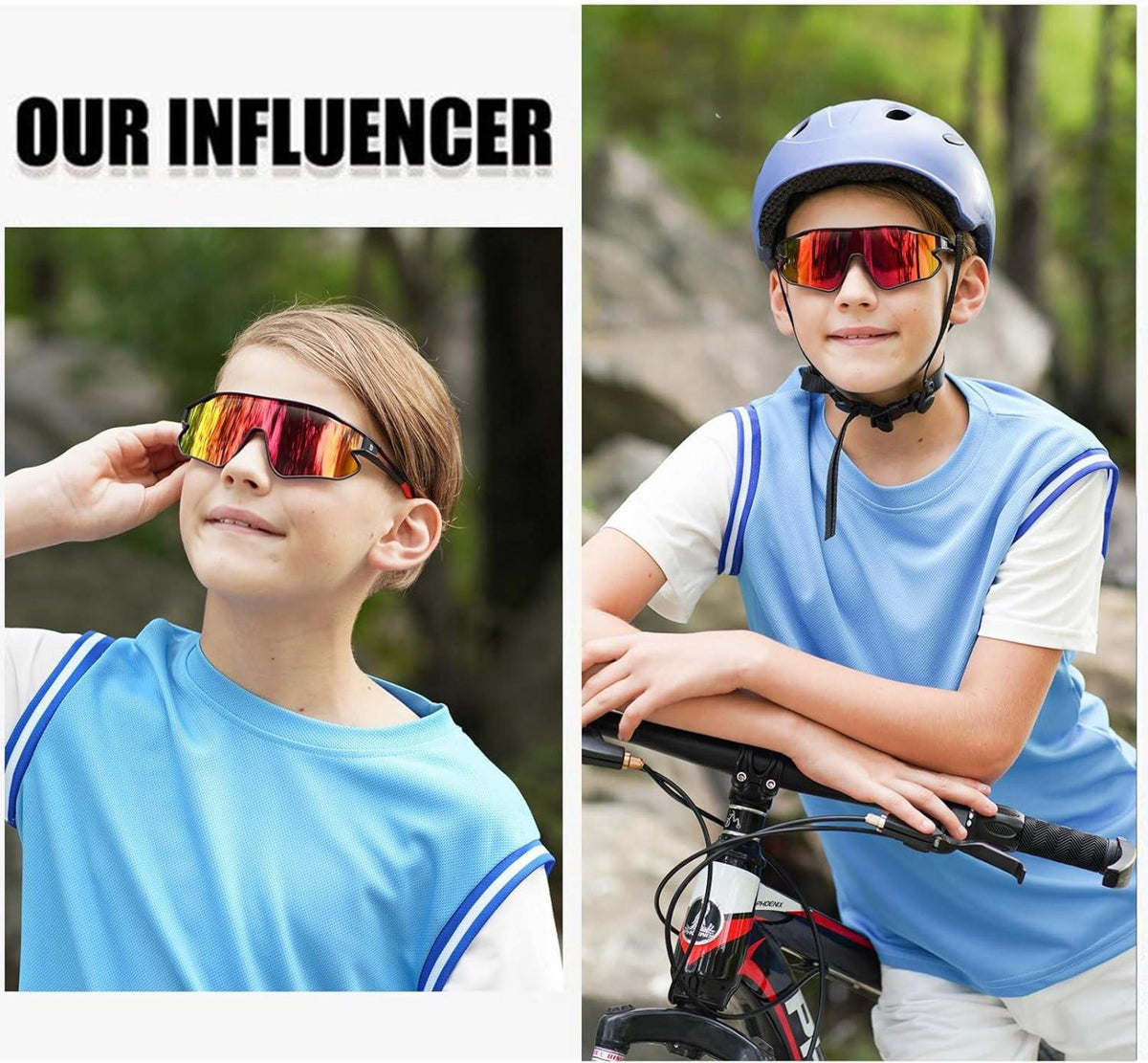 Kinder Sonnenbrille Jugend Baseball Sport Radfahren Sonnenbrillen TR90