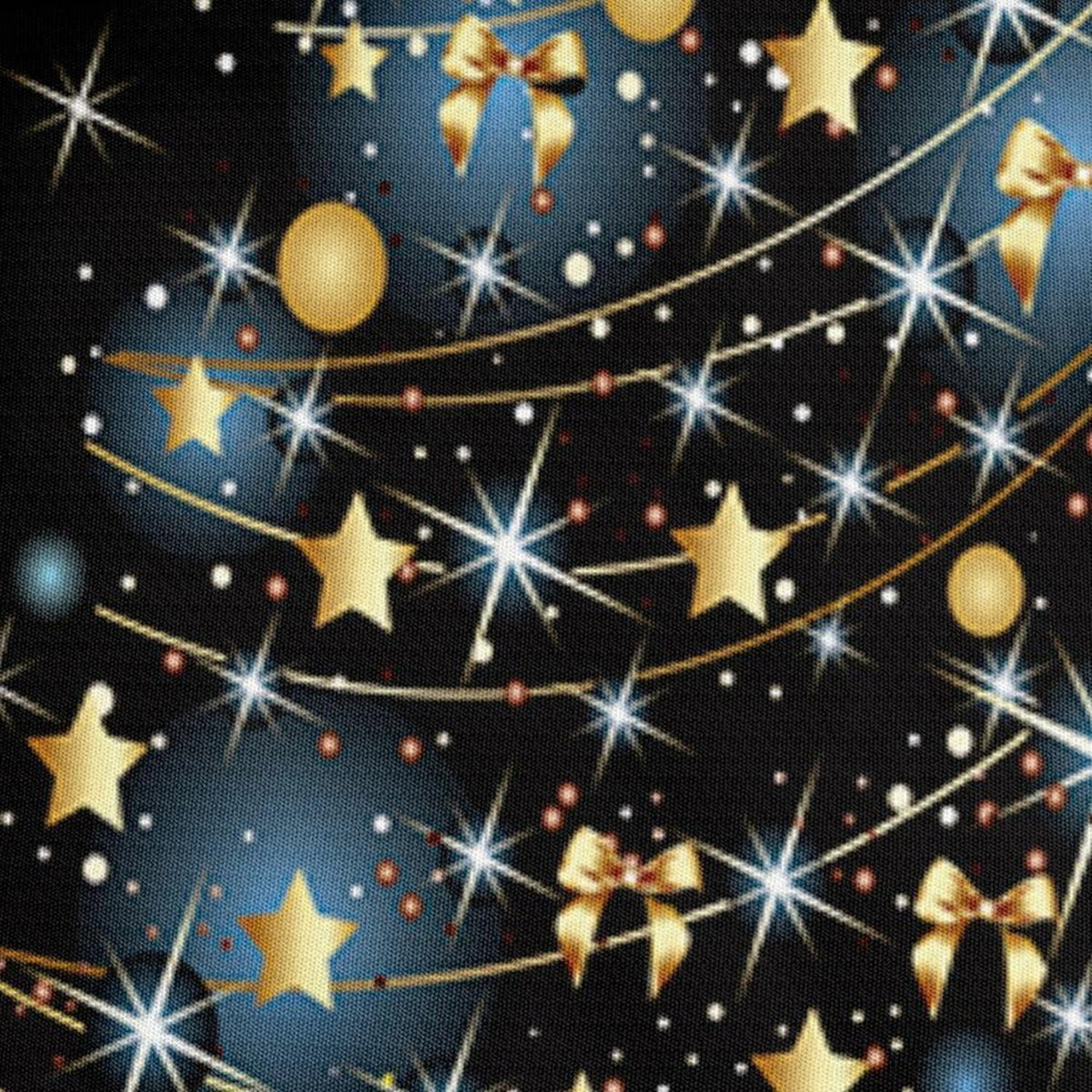Weihnachts Bettwäsche 135x200cm 4tlg. Gold Schwarz 3D Druck