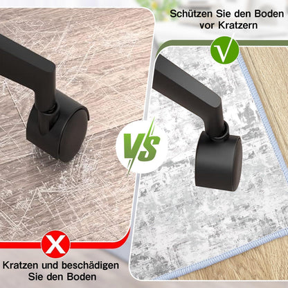 Graue WTHYGB Bürostuhl Unterlage 90x150cm für Hartböden
