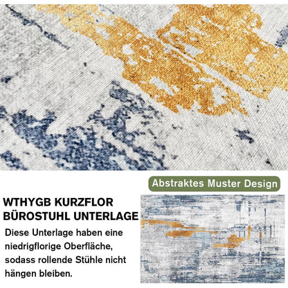 Bodenschutzmatte für Bürostuhl Hartböden 90x150cm rutschfest