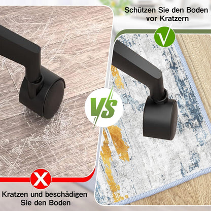 Bodenschutzmatte für Bürostuhl Hartböden 90x150cm rutschfest