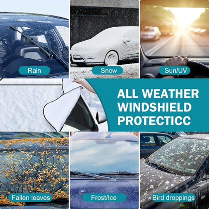 Windschutzscheibenabdeckung Winter Auto mit Spiegelabdeckung