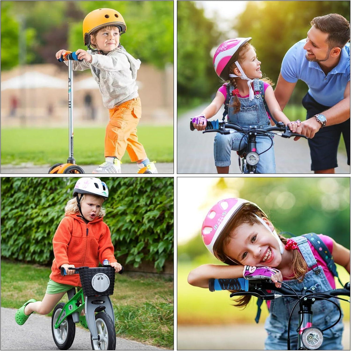 Fahrradgriffe Kinder – Rutschfest & Prallschutz Hellblau 22mm
