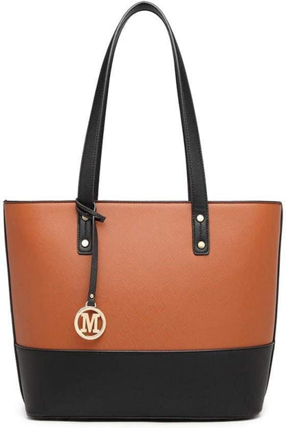 Miss Lulu Damen Handtasche Henkeltasche 3 Stück Sets große Shopper Tote Bag
