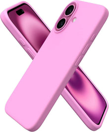 iPhone 16 Hülle Silikon flüssig Kirschblüten Rosa Schutzhülle