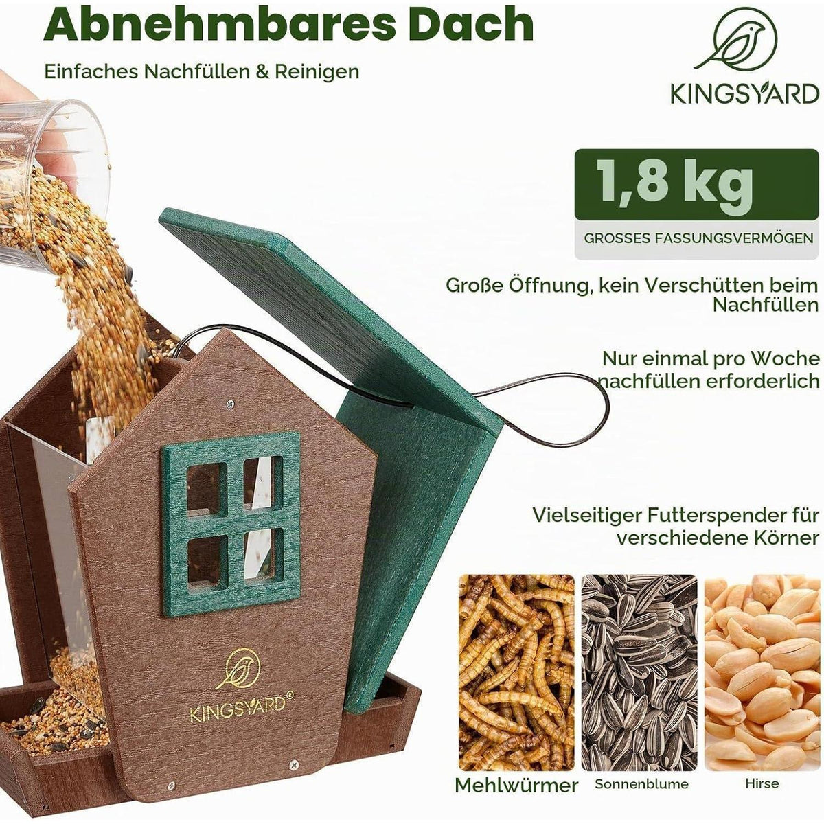 Vogelhaus zum Aufhängen – Recycelt & Wetterfest