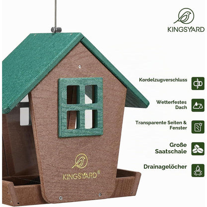 Vogelhaus zum Aufhängen – Recycelt & Wetterfest