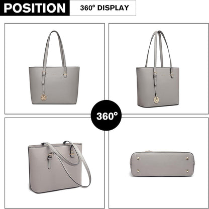 Miss Lulu 4-teiliges Damen Handtaschen Set PU Leder