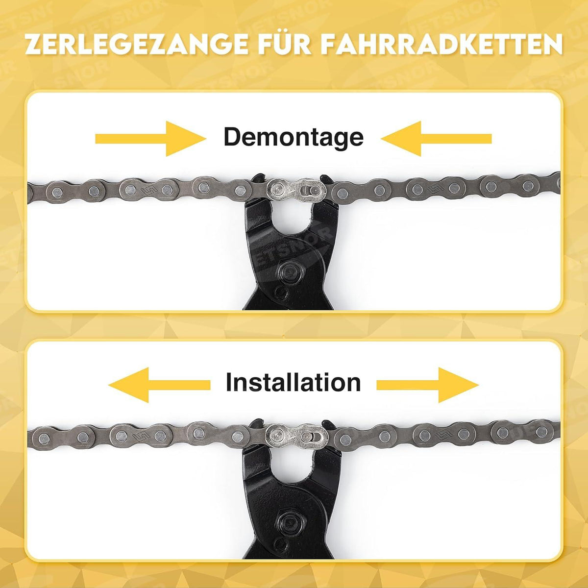 Kettennieter Set 2.0: Fahrradketten Reparatur Tool mit