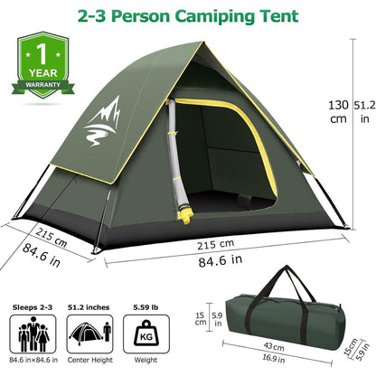3-4 Personen Campingzelt Kuppelzelt Leichtgewicht