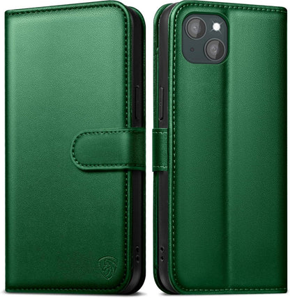Handyhülle für iPhone 15 mit Panzer Schutzglas und RFID-Blocker