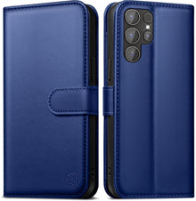 Handyhülle Samsung Galaxy S24 Ultra Premium Leder Magnet Standfunktion