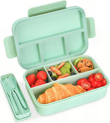 Bugucat Brotdose Lunchbox mit 4 Fächern 1300ML - Auslaufsicher