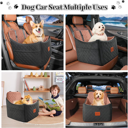 Hunde Autositz mit Tasche & Leine – Bequem & Sicher