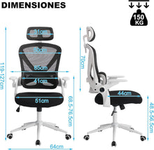 Ergonomischer Bürostuhl mit Kopfstütze und