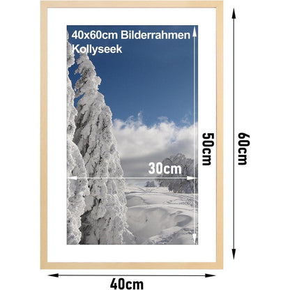 3er-Set 40x50cm Bilderrahmen aus MDF und Acrylglas in
