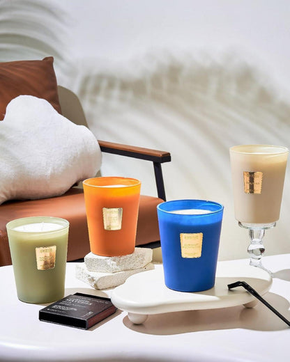 Mahagoni Sandelholz Duftkerze Luxus Geschenkbox 3-Docht 150h 990g