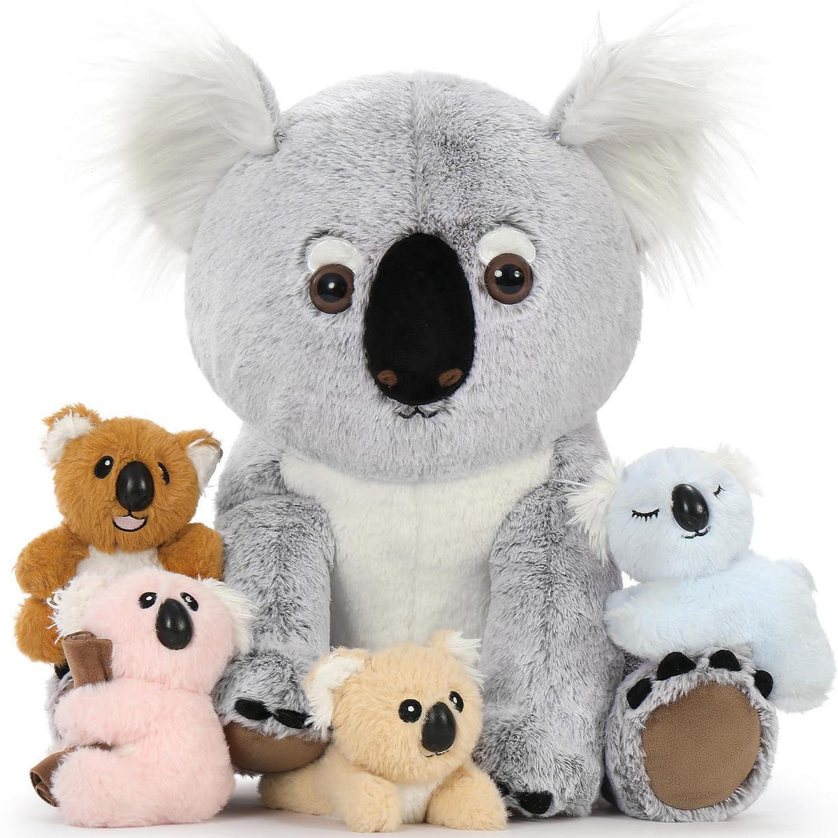 XXL Koala Kuscheltier mit Babys - Weiches Plüschtier für Kinder