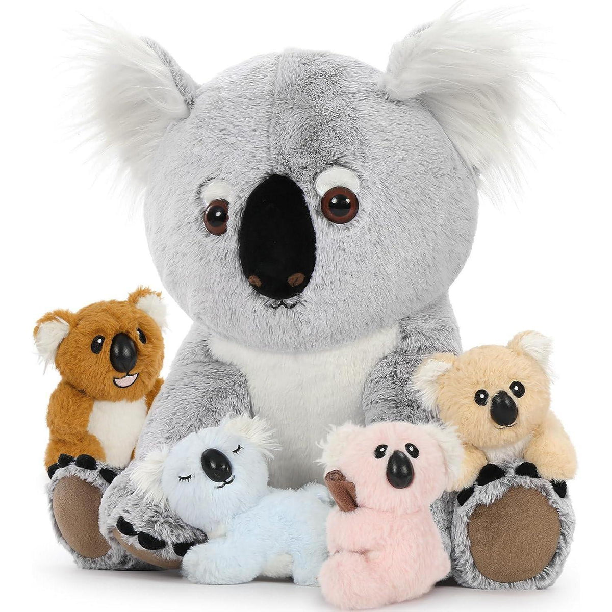 XXL Koala Kuscheltier mit Babys - Weiches Plüschtier für Kinder