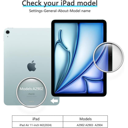 OMOTON iPad Air 11 Zoll M2 Schutzfolie Glas 2 Stück 9H