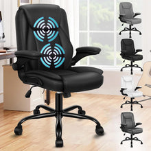 ALFORDSON Massage-BüRostuhl Pu-Leder 150kg Schwarz Ergo